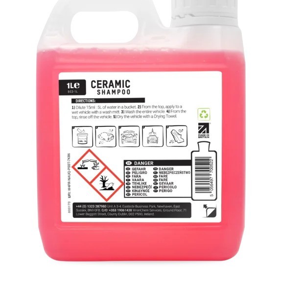 ValetPro Ceramic Shampoo 1LT Κεραμικο Σαμπουαν Οχημάτων